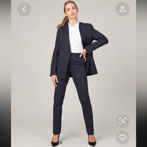 SPANX Perfect oversized blazer NWT navy pinstripe